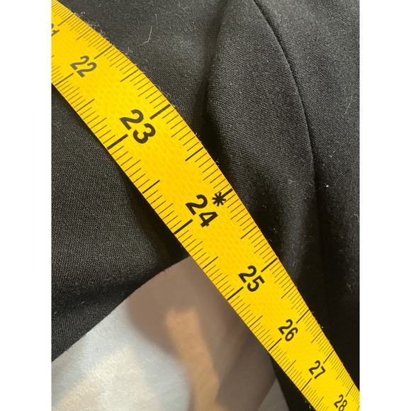 Calvin Klein Womens Black Open Front Jacket Sz 18 Minimalist‎ Euro Scandi Blazer - Picture 8 of 11